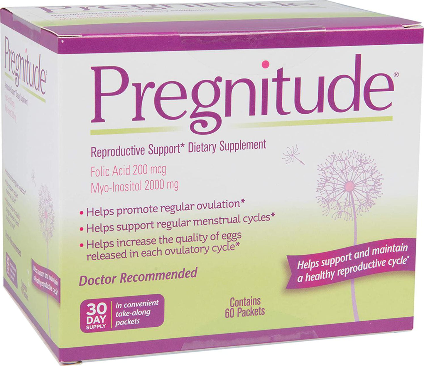 Pregnitude Reproductive and Dietary Supplement, 120 Fertility Support Packets