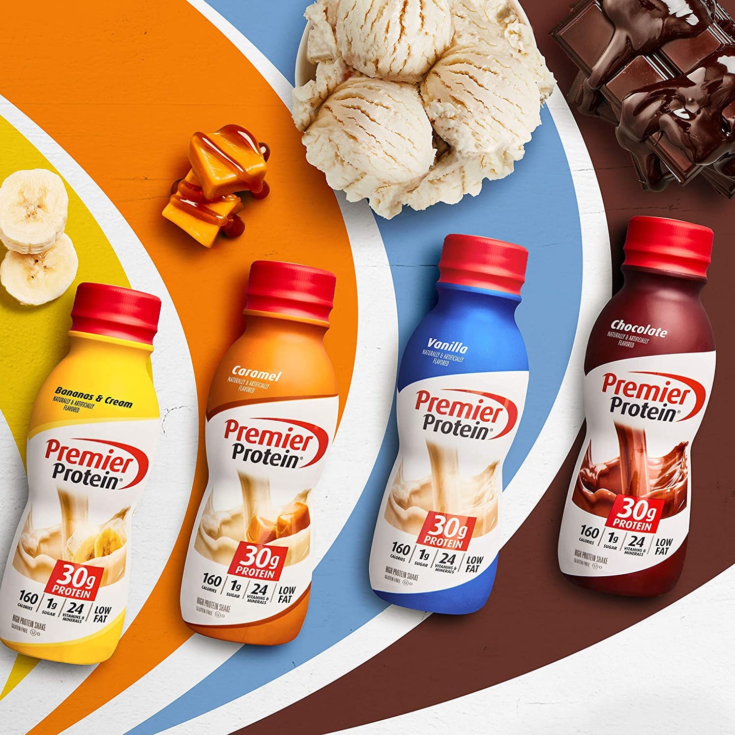 Premier Protein 30g Protein Shake, Cookies and Cream, 11.5 fl oz Shake, (12 count)