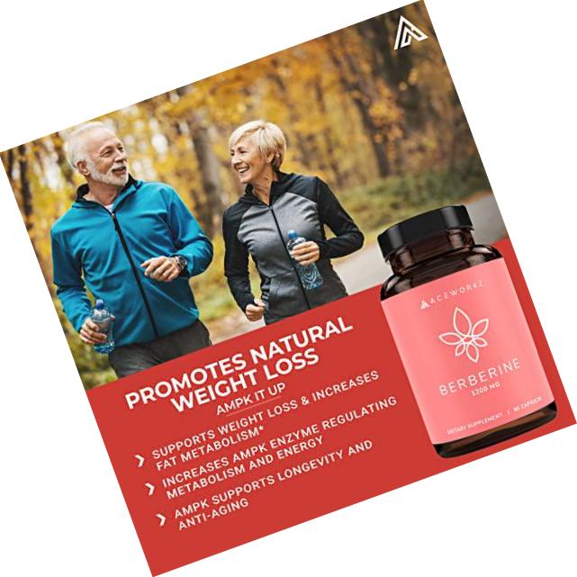 Premium Berberine HCL for Healthy Blood Sugar Levels - 1200mg of Pure Berberine - Supports Glucose Metabolism and Weight Loss (90 Capsules)