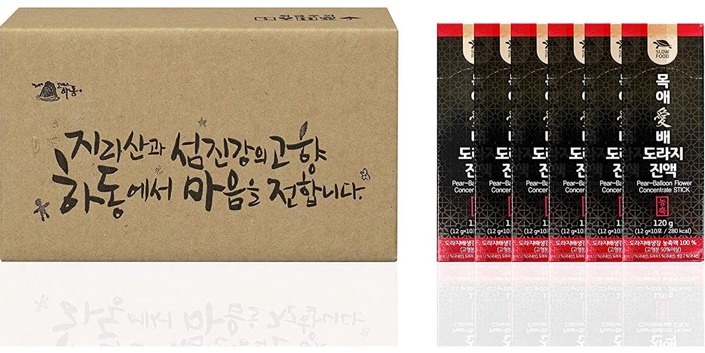 Premium Sugar-Free Korean Pear, Ginger and Balloon Flower Extract Liquid Concentrate Stick - Natural and Pure - Health Care for Changing Season - for Men and Women of All Ages