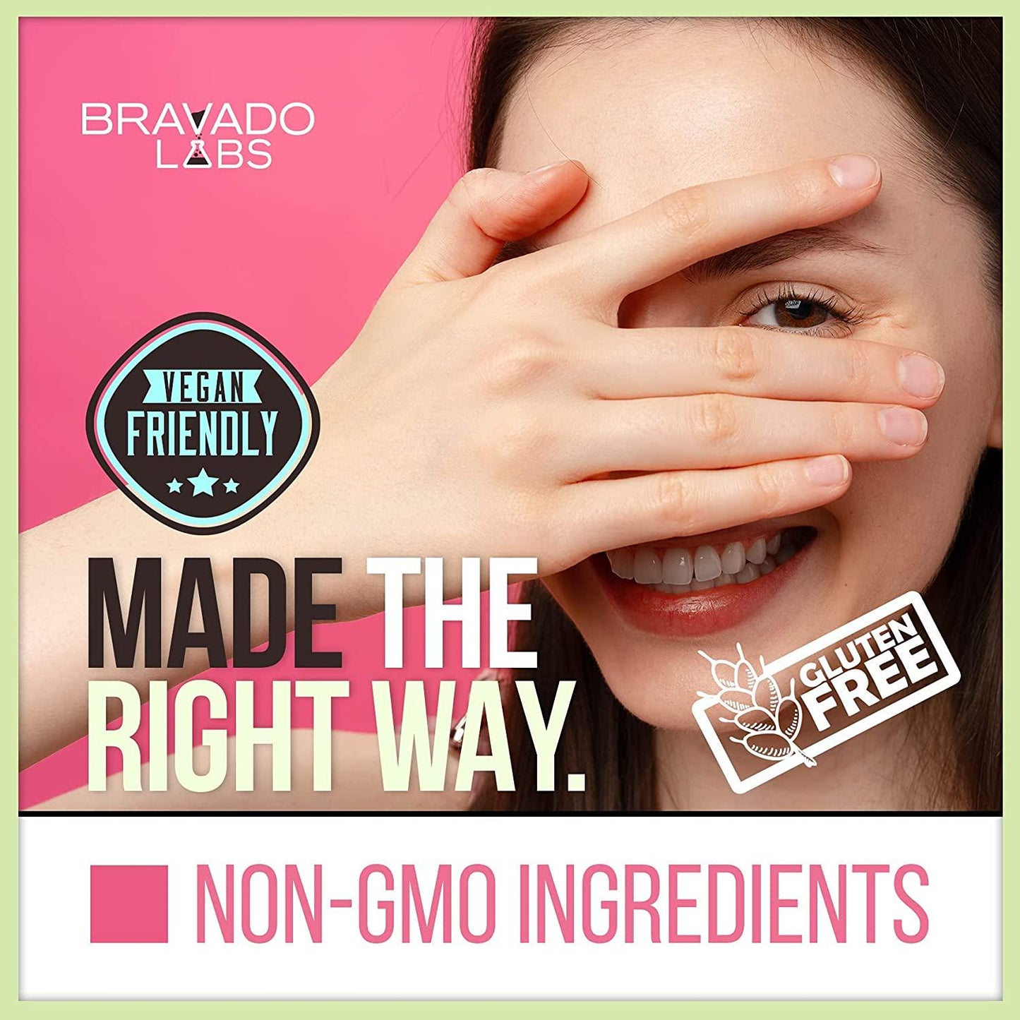 Premium Vision Vitamins: Bravado Labs Eye Vitamins - Glaucoma Supplement w/Bilberry Extract and Maritime Pine Bark - Supports Normal Ocular Pressure and Circulation [30 Capsules]