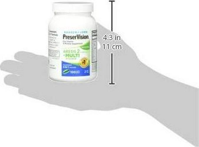 PreserVision AREDS 2 Plus Multivitamin Vitamin and Mineral Supplement, Soft Gels, 100 Count