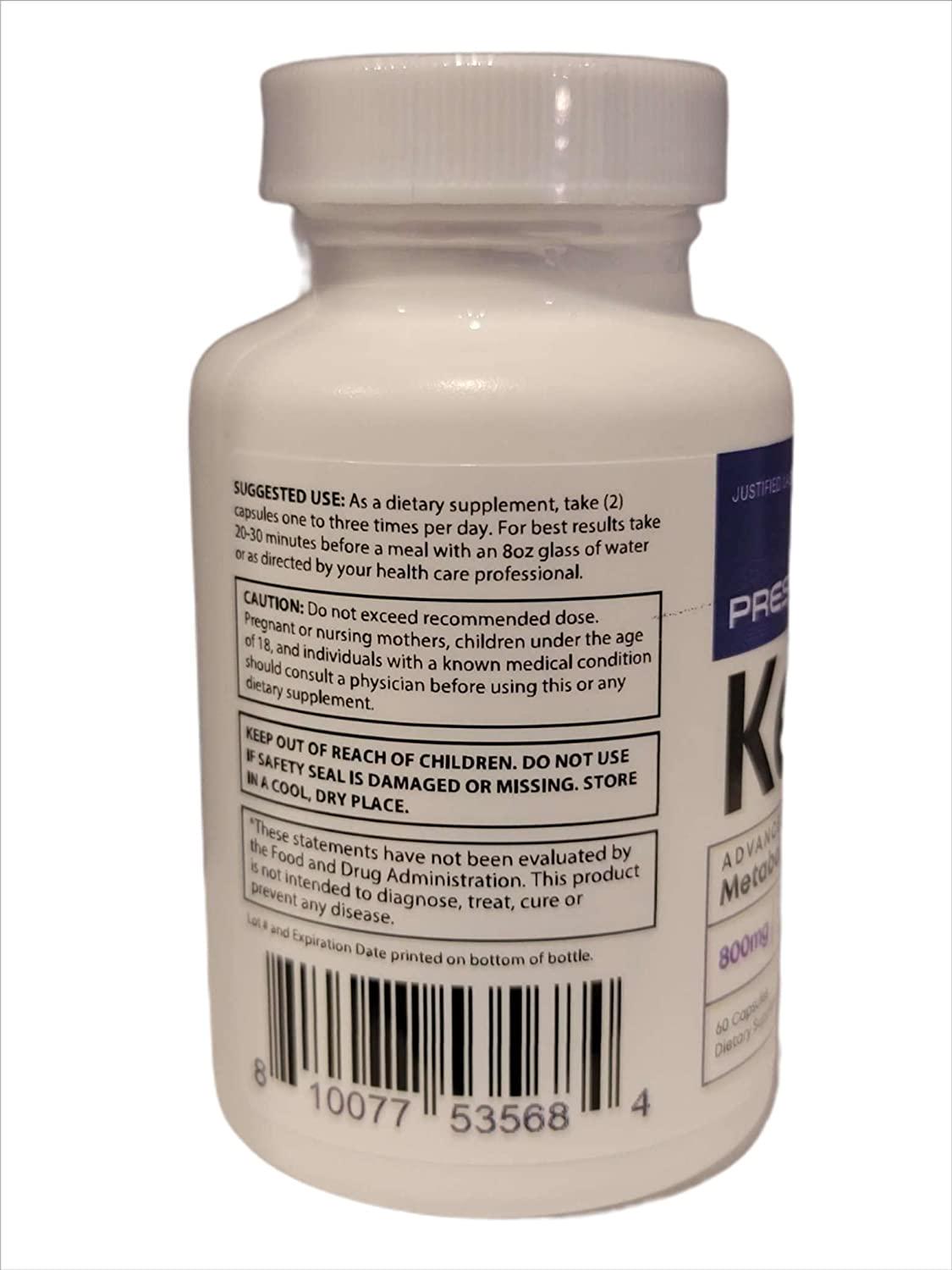 Prestige Keto Pills Includes Apple Cider Vinegar goBHB Exogenous Ketones Advanced Ketogenic Supplement Ketosis Support for Men Women 60 Capsules