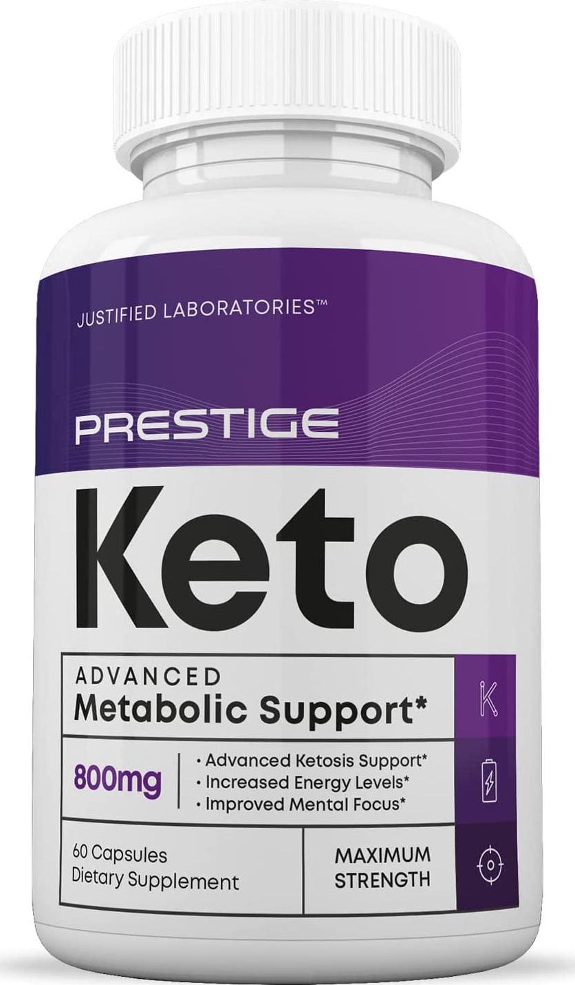 Prestige Keto Pills Includes Apple Cider Vinegar goBHB Exogenous Ketones Advanced Ketogenic Supplement Ketosis Support for Men Women 60 Capsules