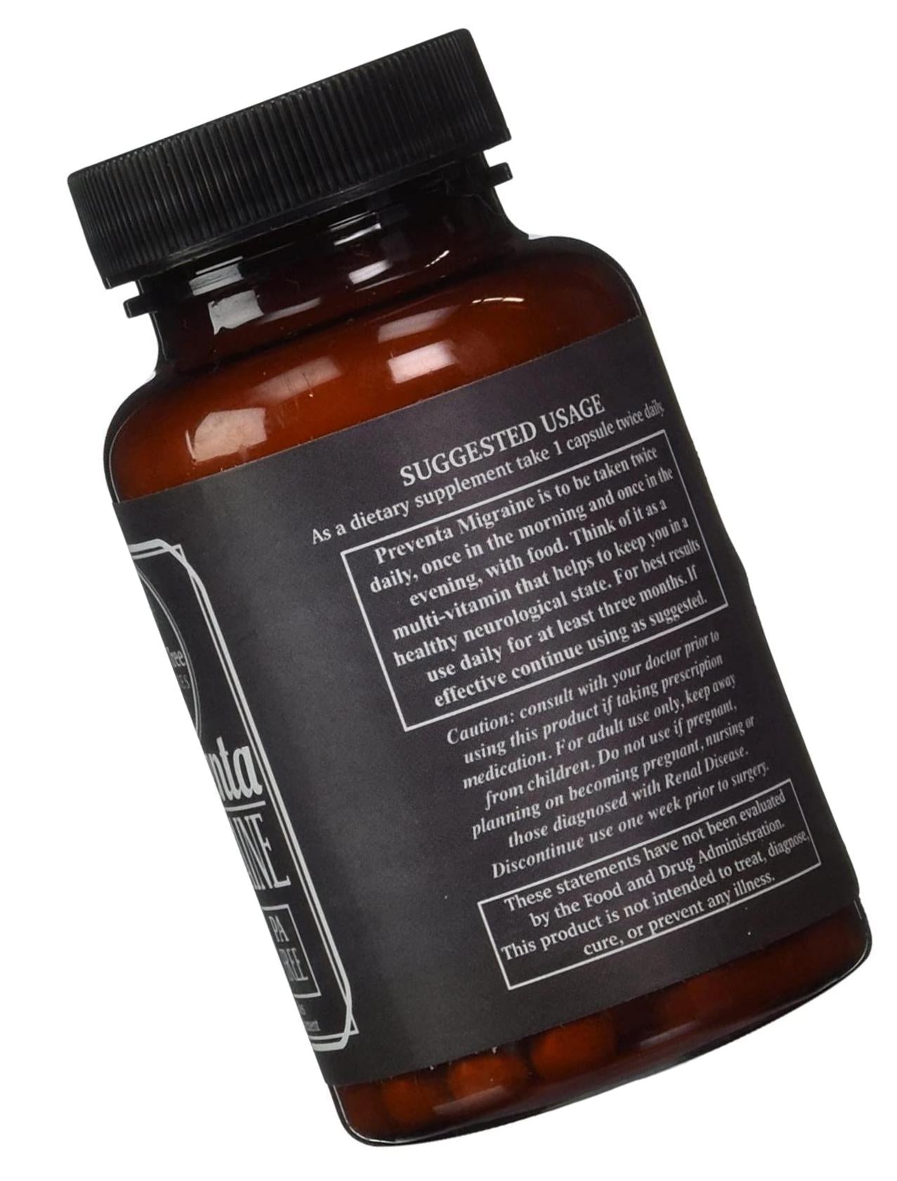 Preventa Migraine- with PA Free Butterbur Root, Magnesium, Riboflavin, and Feverfew