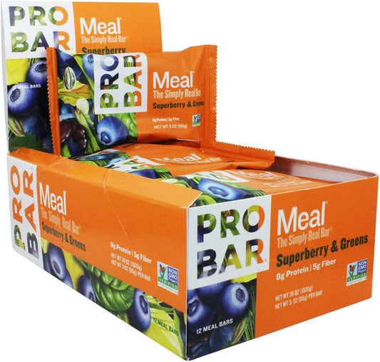ProBar Meal Superberry and Greens - 12 Bars