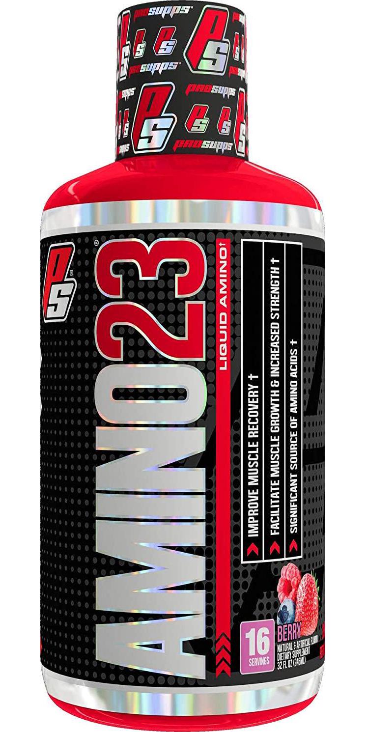 ProSupps Amino23 Post-Workout Liquid Shot, Collagen Peptides and Whey Protein, (16 Servings, Berry)