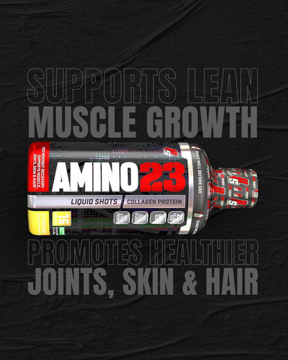 ProSupps Amino23 Post-Workout Liquid Shot, Collagen Peptides and Whey Protein, (16 Servings, Berry)