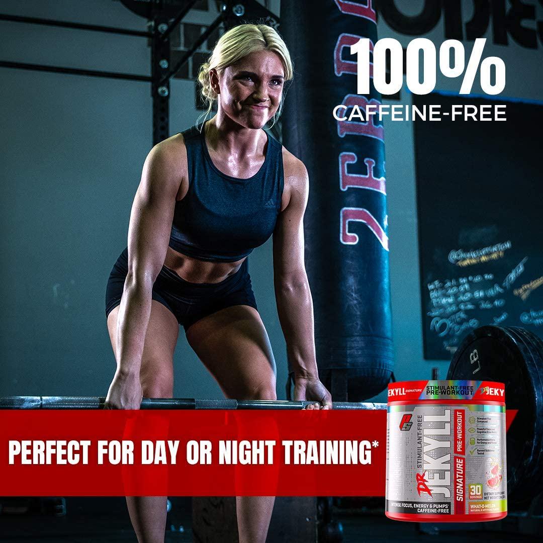 ProSupps Dr. Jekyll Signature Pre-Workout Powder, Stimulant and Caffeine Free, Intense Focus, Energy and Pumps, (30 Servings, Blueberry Lemonade)