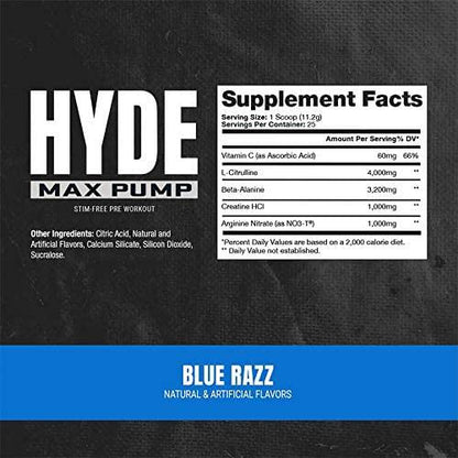 ProSupps Dr. Jekyll Signature Blueberry Lemonade and Hyde Max Pump Blue Razz Bundle