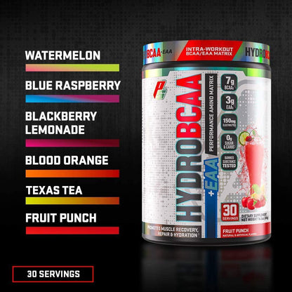 ProSupps HydroBCAA BCAA/EAA Full Spectrum Matrix, 7g BCAAs, 3g EAAs, 0g Sugar, 0g Carbs, 30 Servings, (Blackberry Lemonade Flavor)