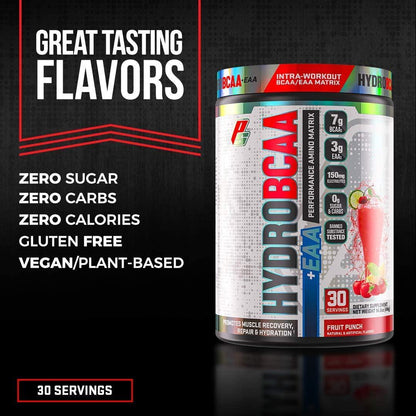 ProSupps HydroBCAA BCAA/EAA Full Spectrum Matrix, 7g BCAAs, 3g EAAS, 0g Sugar, 0g Carbs (Blue Raspberry, 30 Servings)