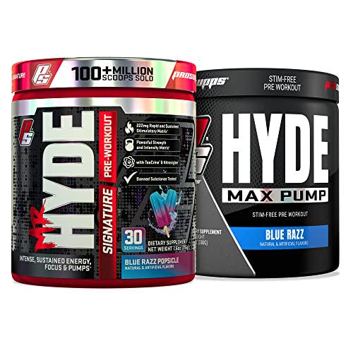 ProSupps Mr. Hyde Signature Blue Razz and Hyde Max Pump Blue Razz Bundle