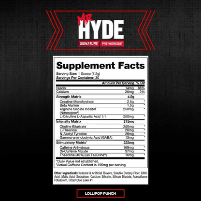 ProSupps Mr. Hyde Signature Lollipop Punch and Hyde Max Pump Cherry Limeade Bundle