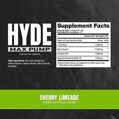 ProSupps Mr. Hyde Signature Lollipop Punch and Hyde Max Pump Cherry Limeade Bundle