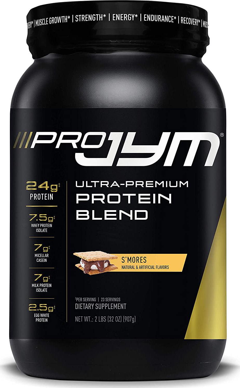 Pro JYM Protein Powder - Egg White, Milk, Whey Protein Isolates and Micellar Casein | JYM Supplement Science | S'Mores, 2 lb