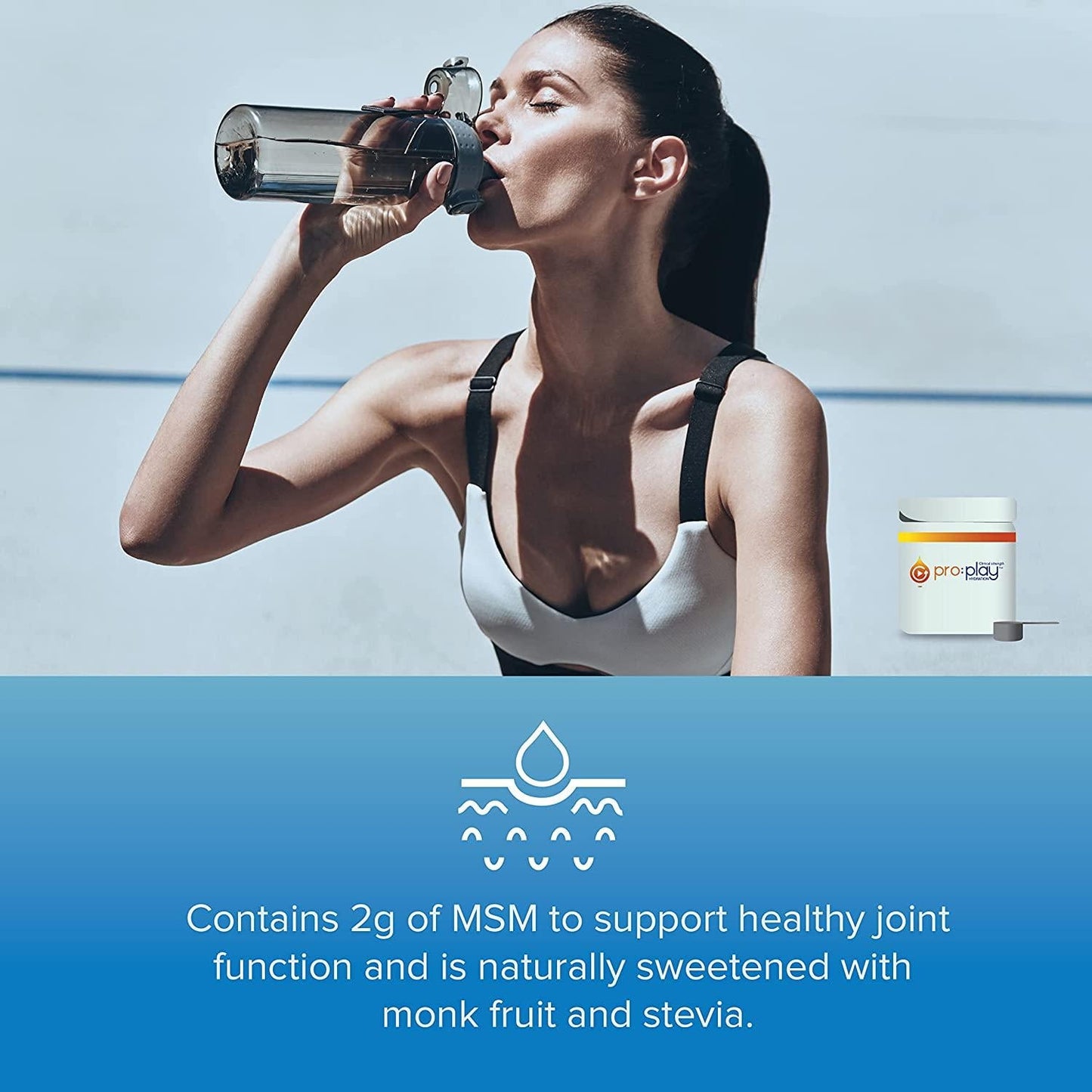 Pro:Play - 8 Stick Packs Strawberry Mango - Electrolyte Hydration Drink with Magnesium + Zero Sugar - All Natural