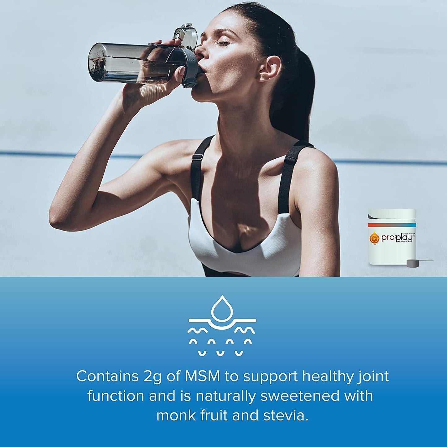 Pro:Play - 8 Stick Packs Citrus Blast - Electrolyte Hydration Drink with Magnesium + Zero Sugar - All Natural