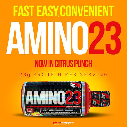 Pro Supps Amino23 Post-Workout Liquid Shot, Citrus Punch, 32 Ounce