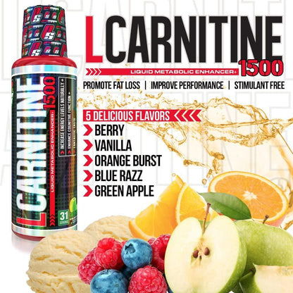 Pro Supps L-Carnitine 1500 Liquid Fat Burner, Metabolic Enhancer (Vanilla Flavor), 31 Servings, Torch Fat and Get Ripped