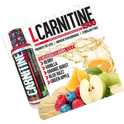 Pro Supps L-Carnitine 1500 Liquid Fat Burner, Metabolic Enhancer (Vanilla Flavor), 31 Servings, Torch Fat and Get Ripped