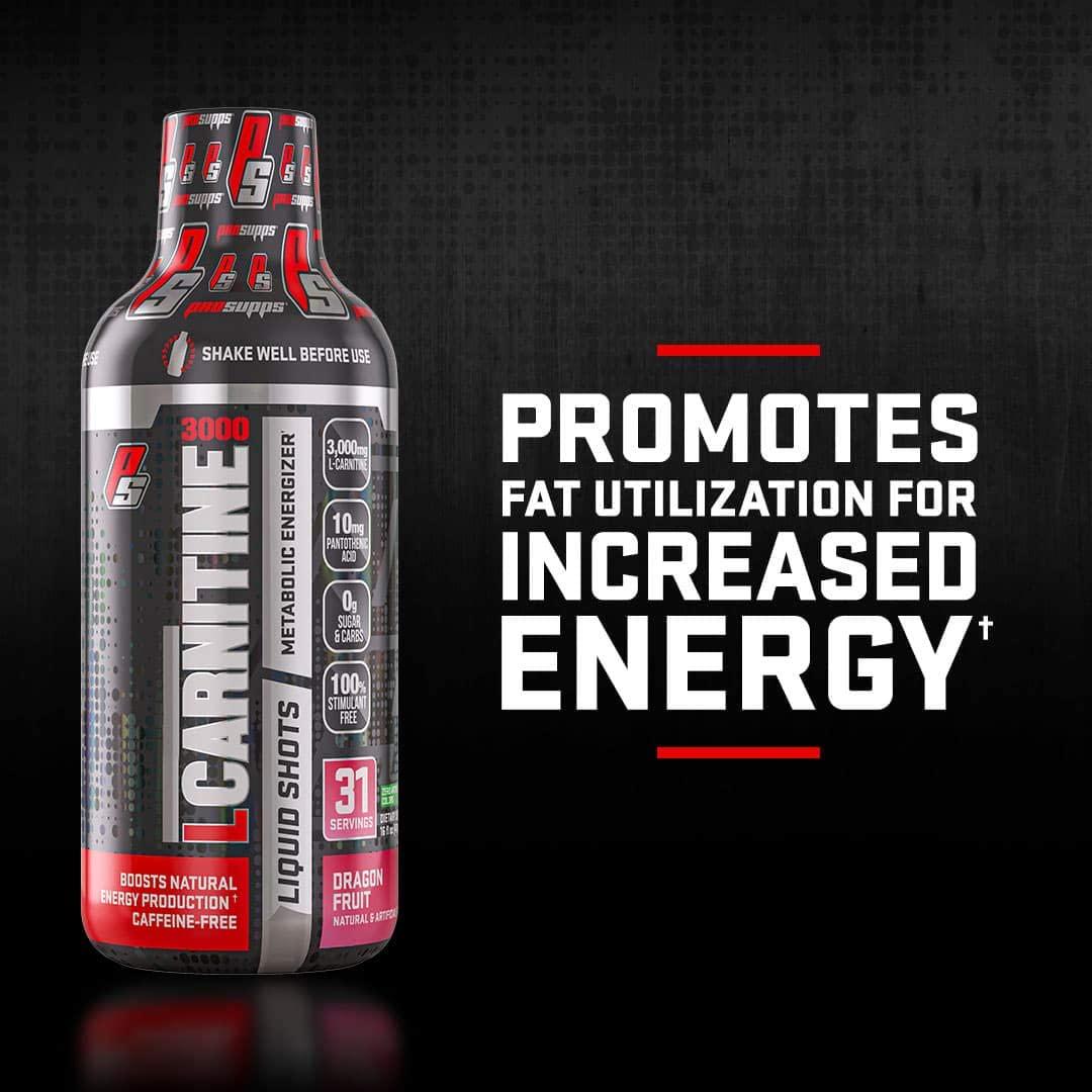 Pro Supps L-Carnitine 1500 Liquid Fat Burner, Metabolic Enhancer (Berry Flavor), 31 Servings, Torch Fat and Get Ripped