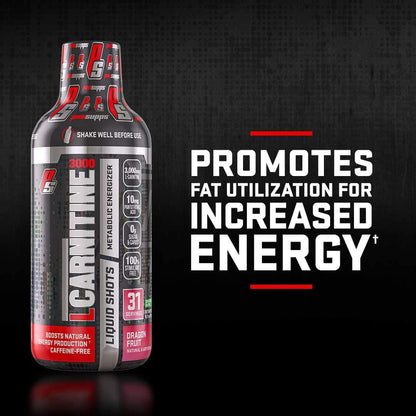 Pro Supps L-Carnitine 1500 Liquid Fat Burner, Metabolic Enhancer (Berry Flavor), 31 Servings, Torch Fat and Get Ripped