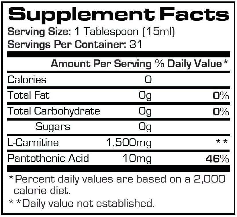 Pro Supps L-Carnitine 1500 Liquid Fat Burner, Metabolic Enhancer (Vanilla Flavor), 31 Servings, Torch Fat and Get Ripped