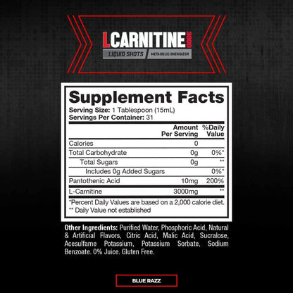 Pro Supps L-Carnitine 1500 Liquid Fat Burner, Metabolic Enhancer (Berry Flavor), 31 Servings, Torch Fat and Get Ripped