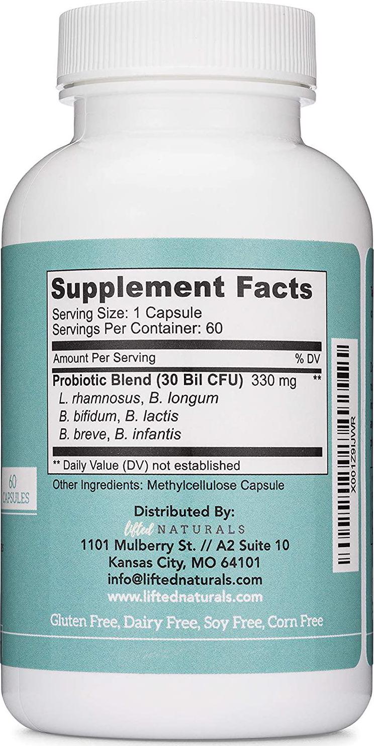 Probiotic - Mood Super Strains - Psychobiotic for Anxiety and Depression - Histamine-Free- Featuring L. Rhamnosus GG