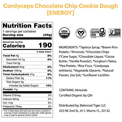 Productivity Bundle - Functional Mushroom Protein Bars | Full Dose (1500mg) of Lion's Mane or Cordyceps in Each Bar | Organic, Non-GMO, Vegan, Gluten-Free, High Protein, Low Sugar | 2 Boxes of 12