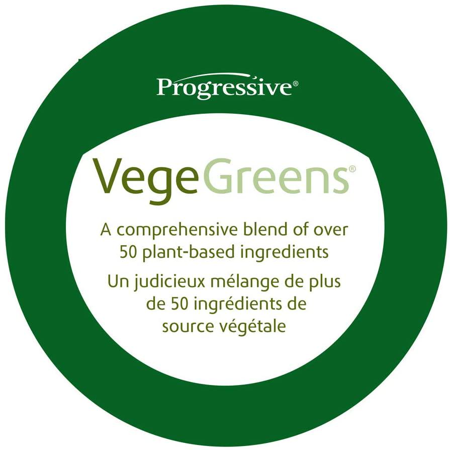 Progressive VegeGreens, Vegan Greens Supplement Powder - Blueberry Medley Flavour, 500 g | Made from Herbs, Plants and Vegetables