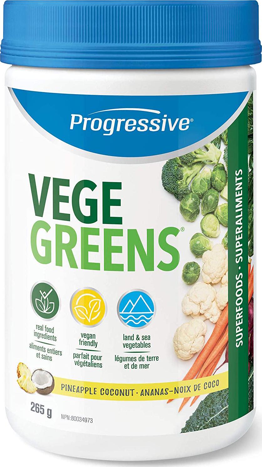 Progressive VegeGreens Pineapple Coconut, 265 g