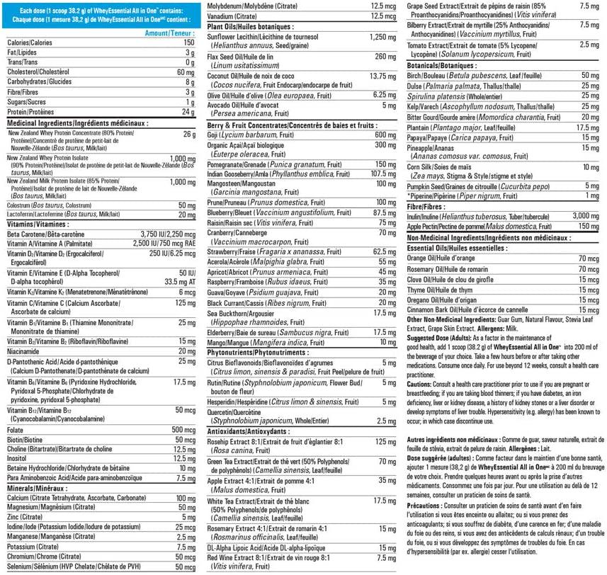 Progressive WheyEssential All in One Natural Vanilla, 840 g