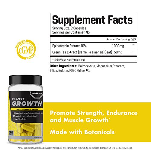 Project Growth by Anabolic Warfare - Strength, Supports Muscle Growth, Promotes Recovery, Boost Nitric Oxide, Made with Botanicals*