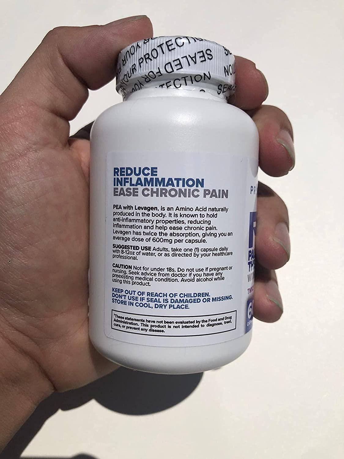 PrometheuzHealth Pea Palmitoylethanolamide with Levagen 60 Capsules