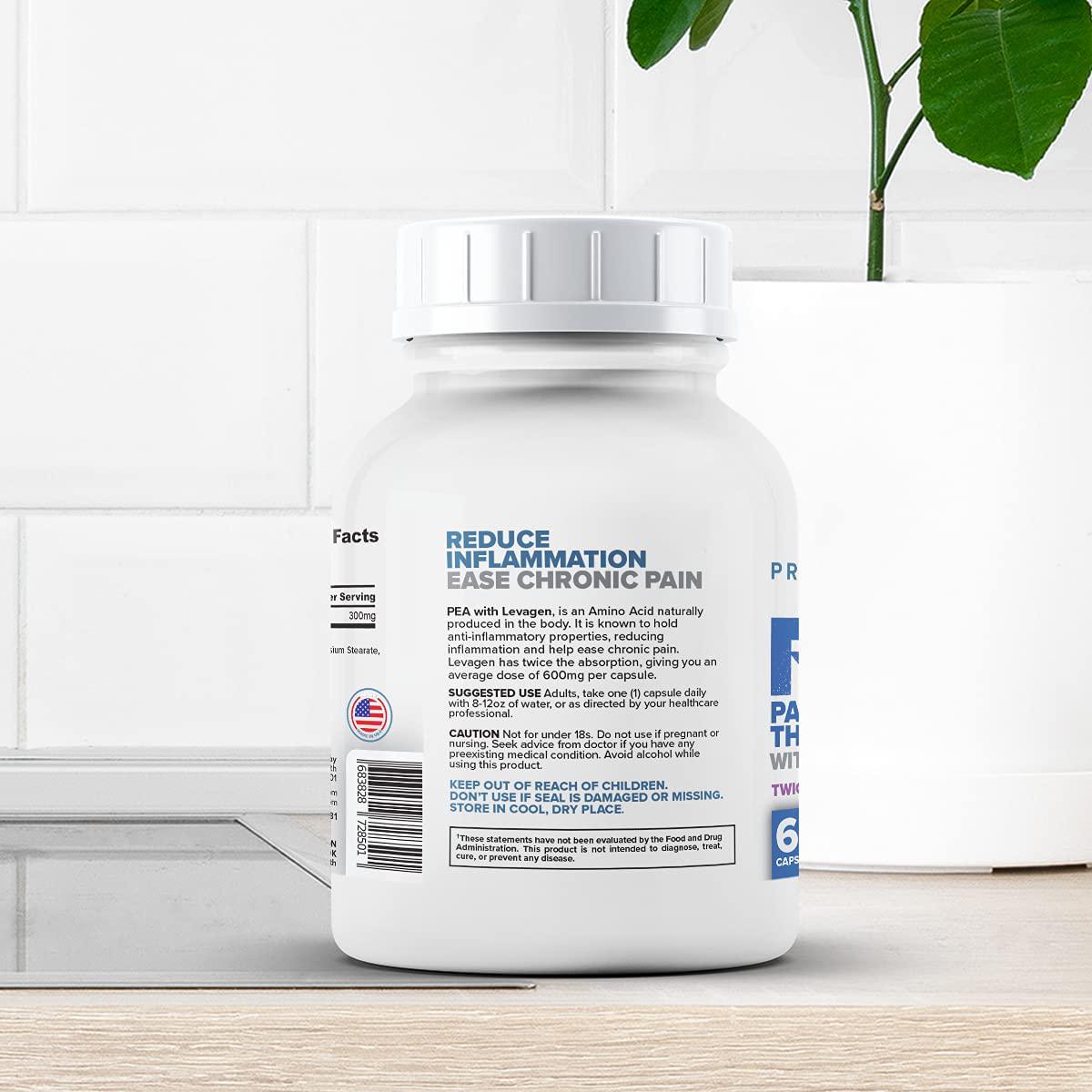 PrometheuzHealth Pea Palmitoylethanolamide with Levagen 60 Capsules