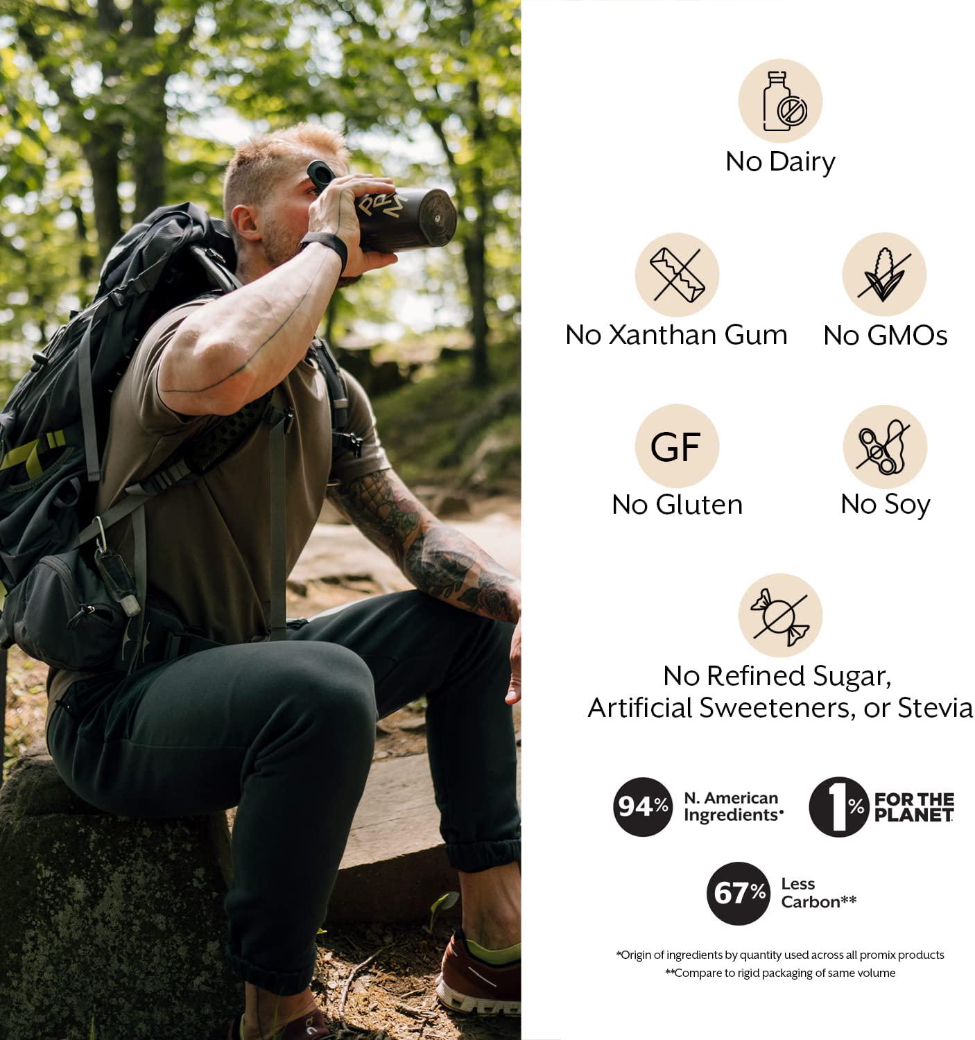 Promix Plant-Based Vegan Protein Powder, Vanilla - 2lb - Pea Protein and Vitamin B-12 - ­Post Workout Fitness and Nutrition Shakes, Smoothies and Cooking Recipes - Gluten-Free and NSF Certified