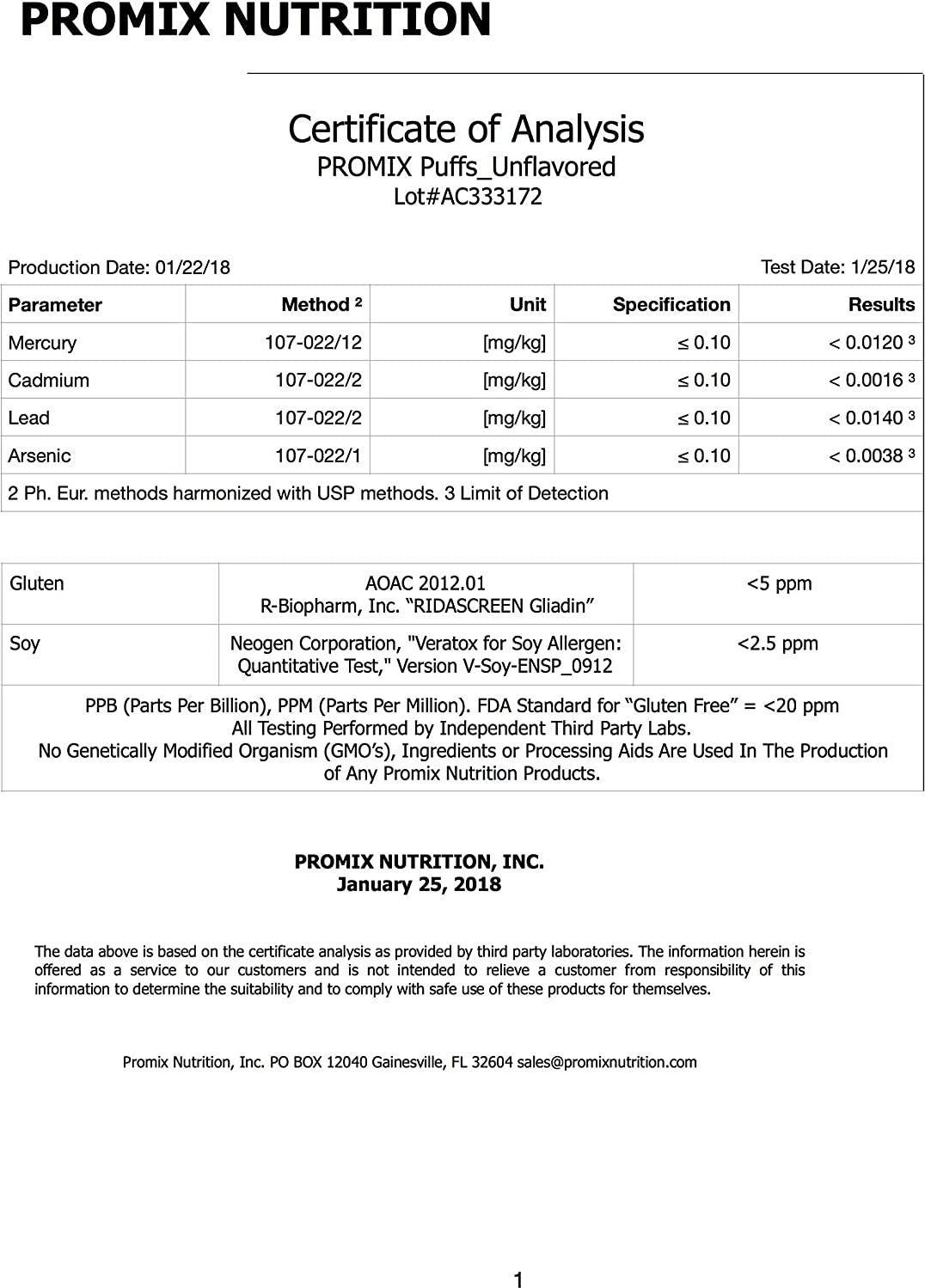 Promix Whey Isolate Protein Puffs, Unflavored - Crunchy and Crispy Treat - Great Tasting and Healthy On The Go Snack - High Protein and Low Calorie - Non-GMO and Free From Gluten, Soy, and Corn