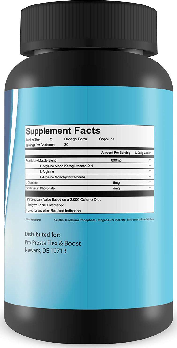 Prosta Flex Boost - Blood Flow Male Boost - Made with Our Purest Most Potent L-Arginine - Our Best Nitric Oxide Supplements for Men Blood Flow and Improved Nutrient Delivery