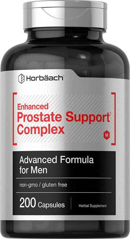 Prostaid 200 Capsules | Extra Strength Prostate Health Supplement for Men | Non-GMO, Gluten Free | Herbal Complex for Max Support | by Horbaach