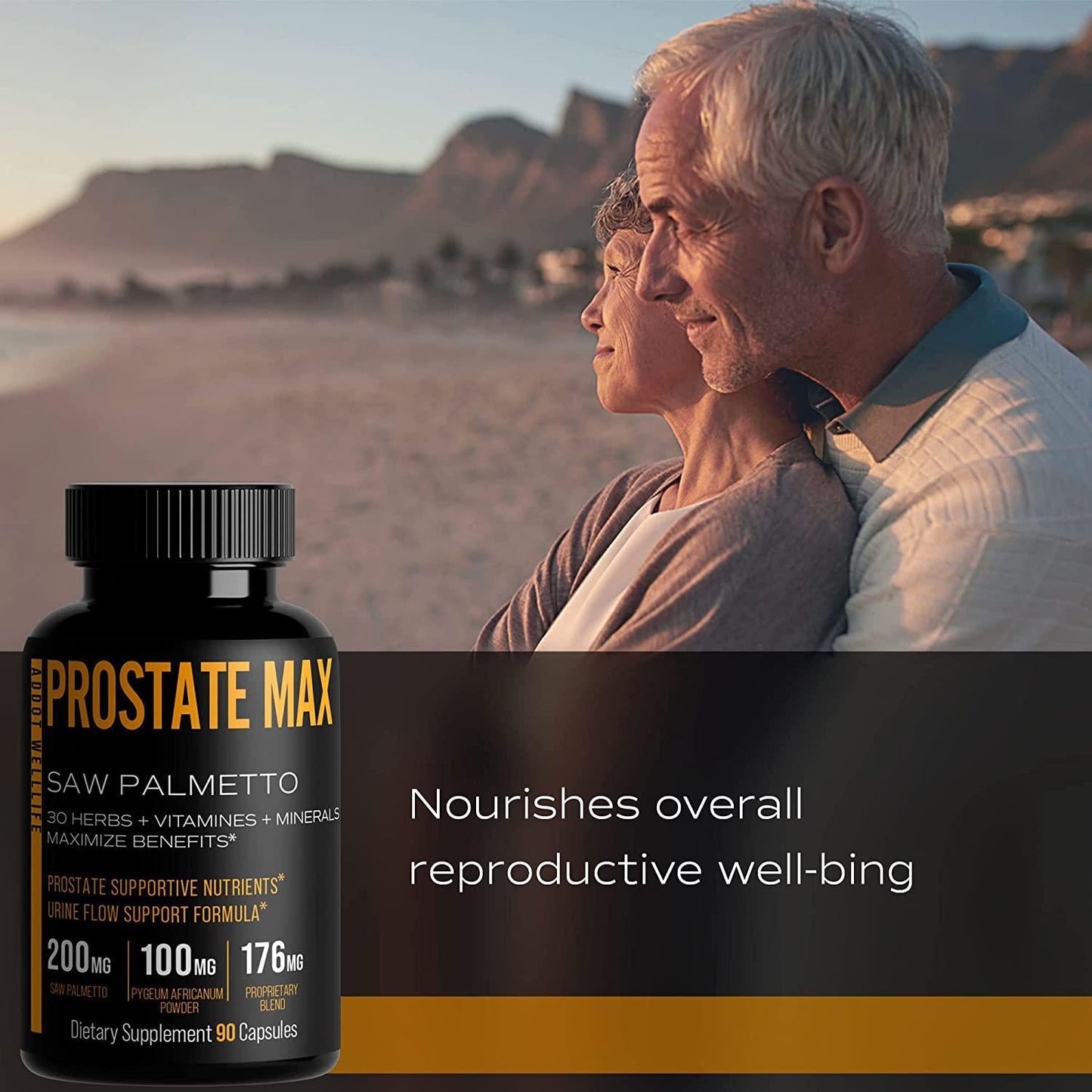 Prostate Max, Prostate Health Supplement for Men with Saw Palmetto Plus 30 Herbs, Vitamins, Minerals, 90 Capsules, Restore Prostate Wellness, Urinary Health, Reduce Bathroom Trips