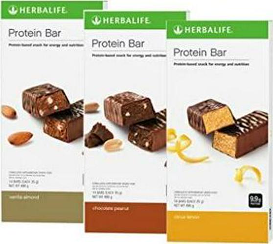 Protein Bar Deluxe; Vanilla Almond, Chocolate Peanut and Citrus Lemon