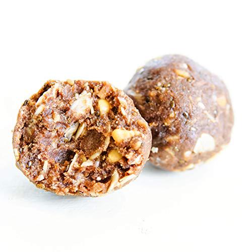 Protein Power Ball | On-the-Go Snacks | Gluten Free, Dairy Free, Soy Free Snack | High Protein Energy Bites (Dark Chocolate Peanut, 2 Pack)