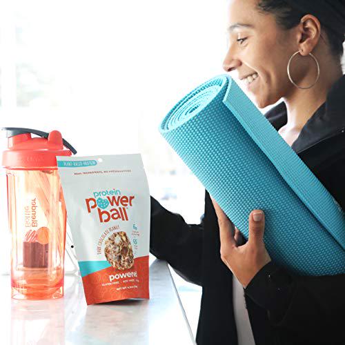 Protein Power Ball | On-the-Go Snacks | Gluten Free, Dairy Free, Soy Free Snack | High Protein Energy Bites (Dark Chocolate Peanut, 2 Pack)