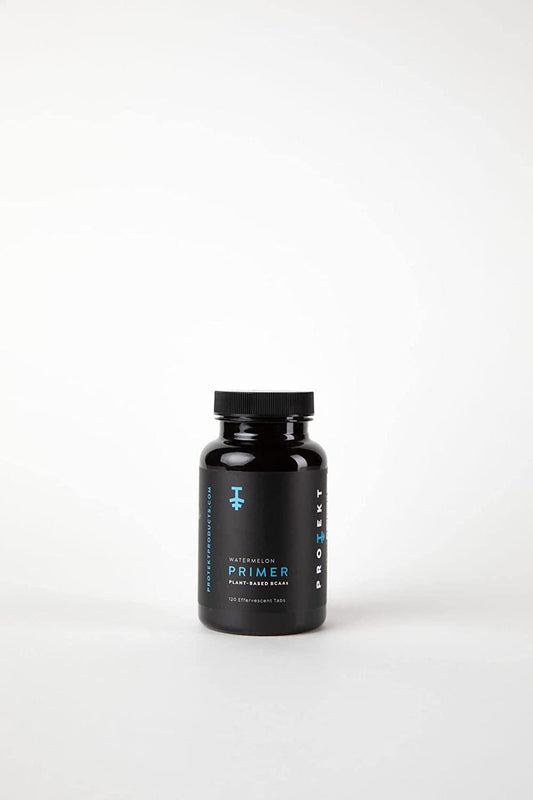 Protekt Primer - Plant-Based BCAA Supplement with Vitamin C - 60 Effervescent Tablets - Vegan BCAA - Watermelon Flavor - Maximum Absorption for Optimal Workout Performance and Faster Recovery