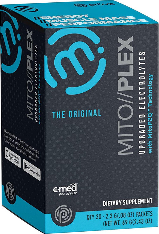 Pruvit MITO//PLEXÂ Upgraded Electrolytes with MitoP2Q Technology Dietary Supplement with Pure Therapeutic Ketones for Bones Growth, Energy Boost, and Immune System