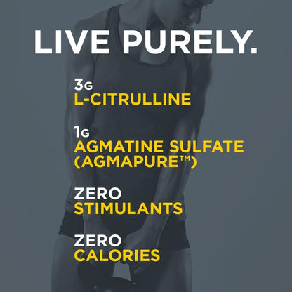 Purbolics Pump | Supports Nitric Oxide Production, Power and Strength | 1g of Agmapure, 3g of L-Citrulline, Stimulant-Free Nitric Oxide Stimulator and 30 Servings