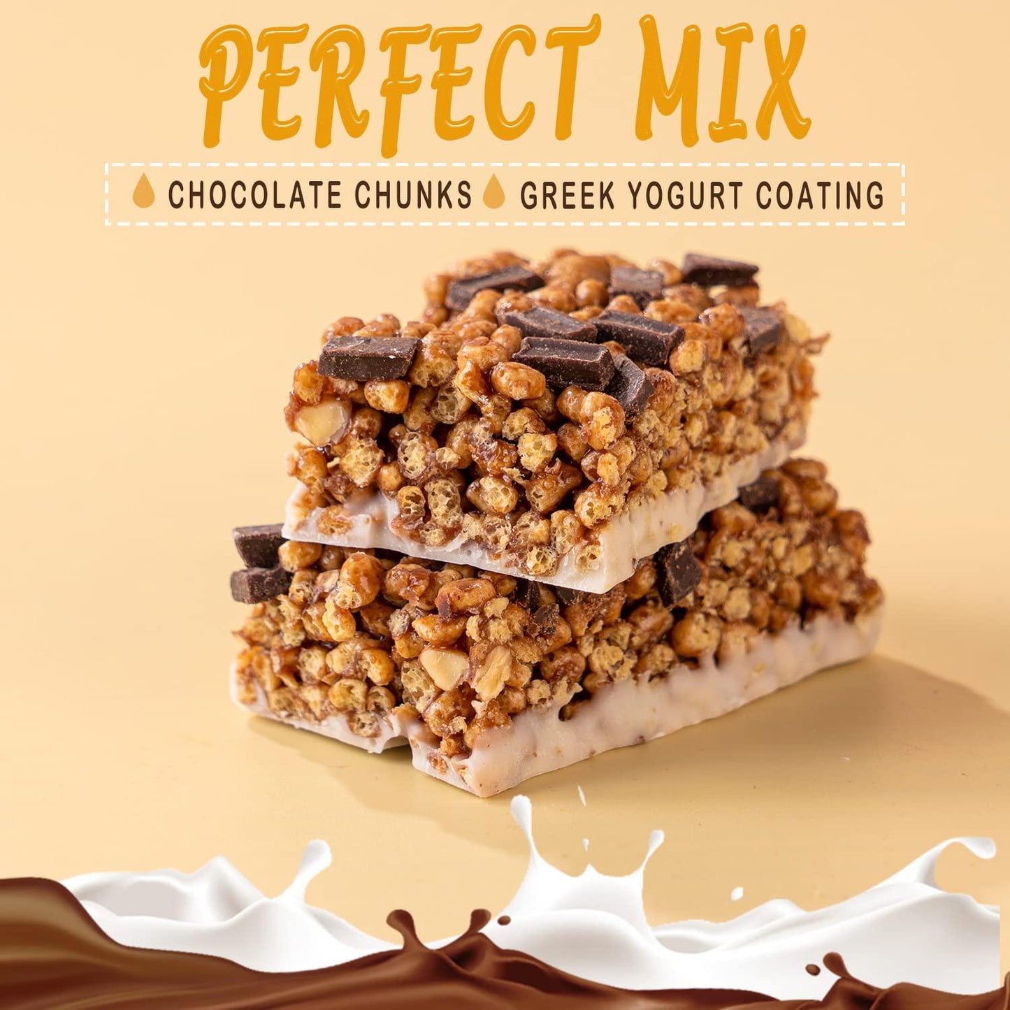 PureFit Protein Bars, Protein Crisp Bar, Chocolate Chunk, Plant Based, Low Calorie, Gluten Free, Non-GMO, Kosher, Tasty - 12g High Protein Snacks -1.4oz (12 Count)