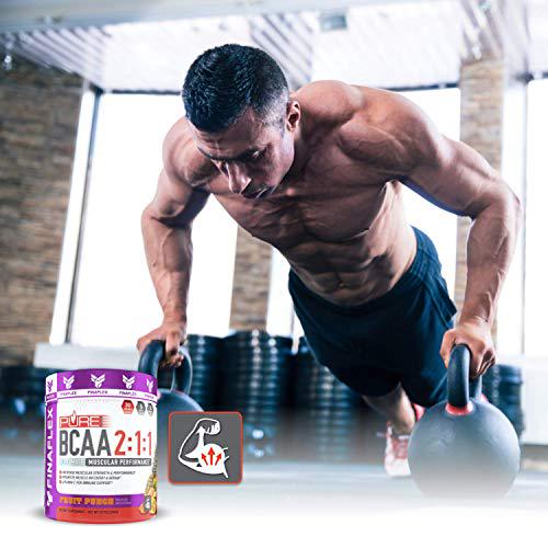 Pure BCAA 2:1:1 Ultimate Muscular Performance, Increase Muscular Strength and Performance, Promotes Muscle Recovery and Repair, Supports Lean Muscle Mass (231 Grams, Fruit Punch)